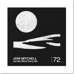 Joni Mitchell / Let The Wind Carry Me / Minimalist Graphic Artwork Design Posters and Art